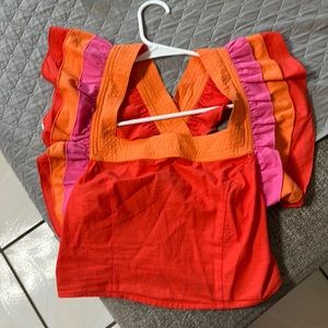 Tri Color Orange 100% Shirt